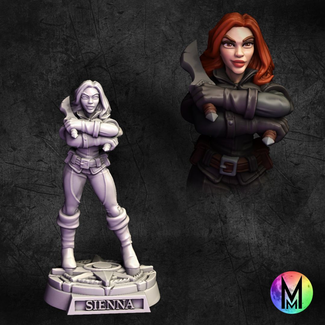 Female Rogue - Sienna the Female Rogue / thief ( Female rogue or thief, Human )